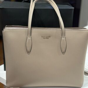 Kate spade taupe tote bag